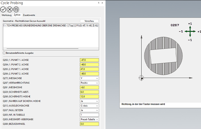 Tastparameter_Vorschaufenster_Mastercam-Probing